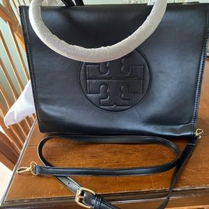 Tory Burch black leather purse